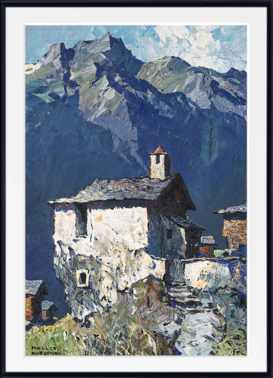 Oskar Mulley Print, Bergkapelle (Mountain Chapel)