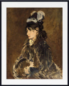 Édouard Manet Print : Berthe Morisot with Muff