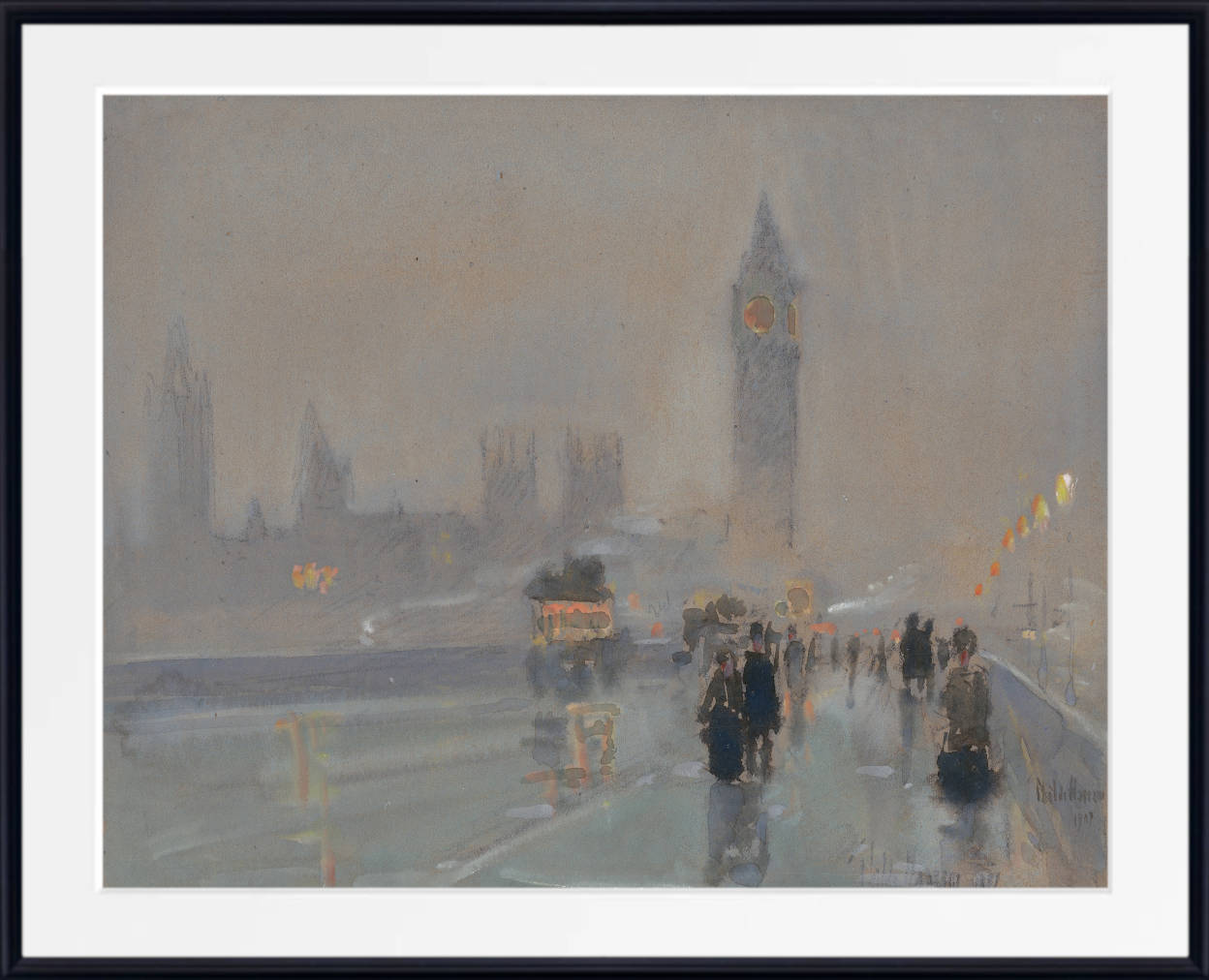 Frederick Childe Hassam Print : Big Ben (1897)