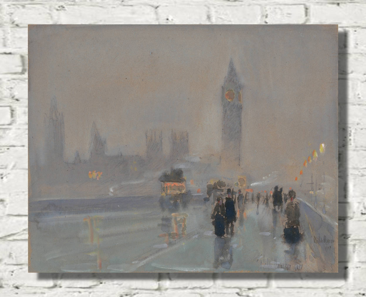 Frederick Childe Hassam Print : Big Ben (1897)