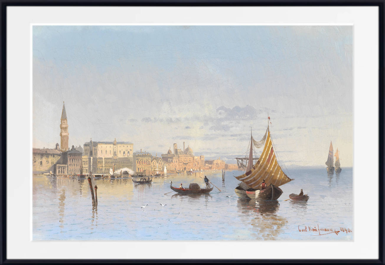 Karl Kaufmann Print, View of Venice (1890)