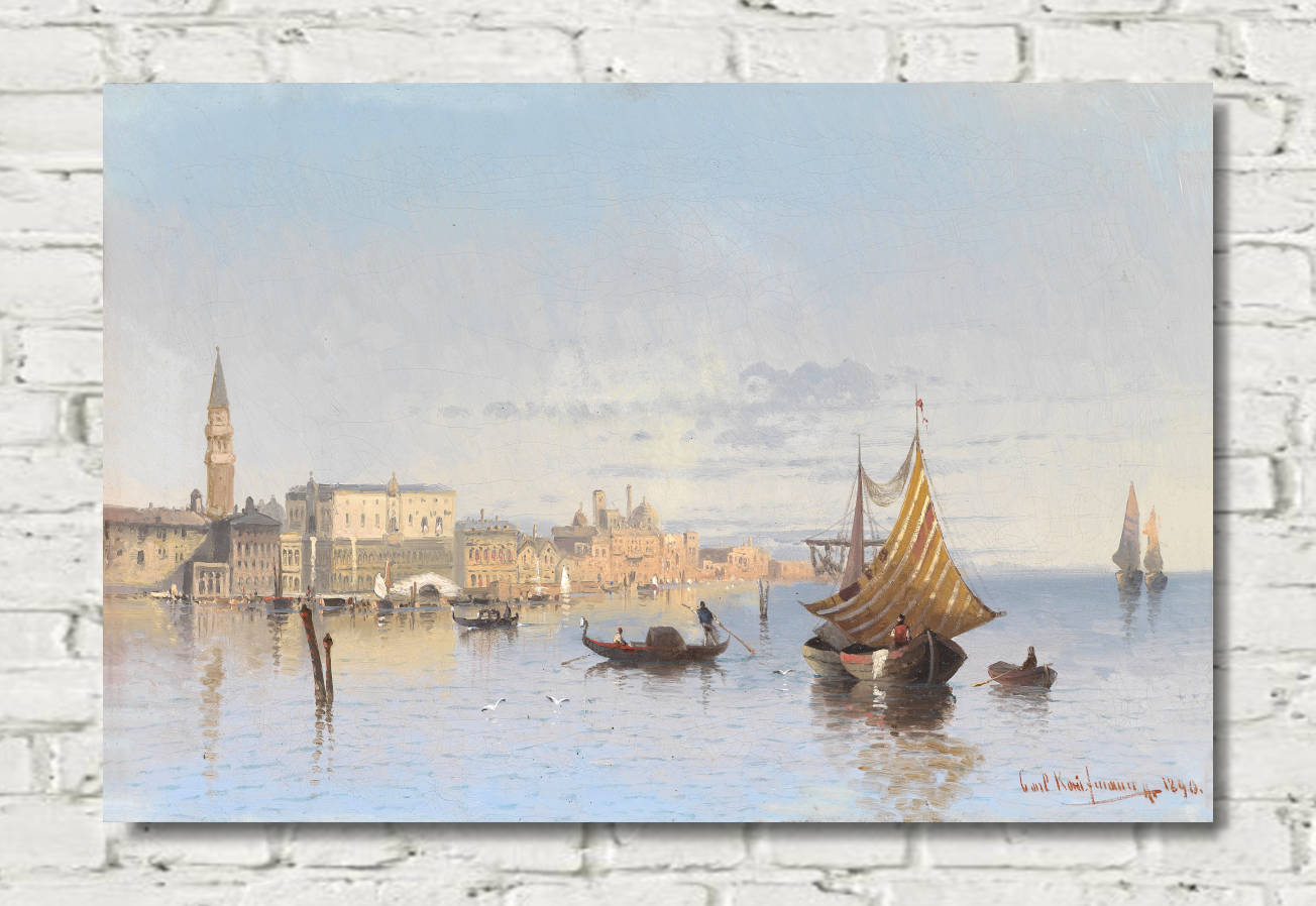 Karl Kaufmann Print, View of Venice (1890)