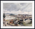 Camille Pissarro Print, Great Bridge of Rouen in Rainy Mood