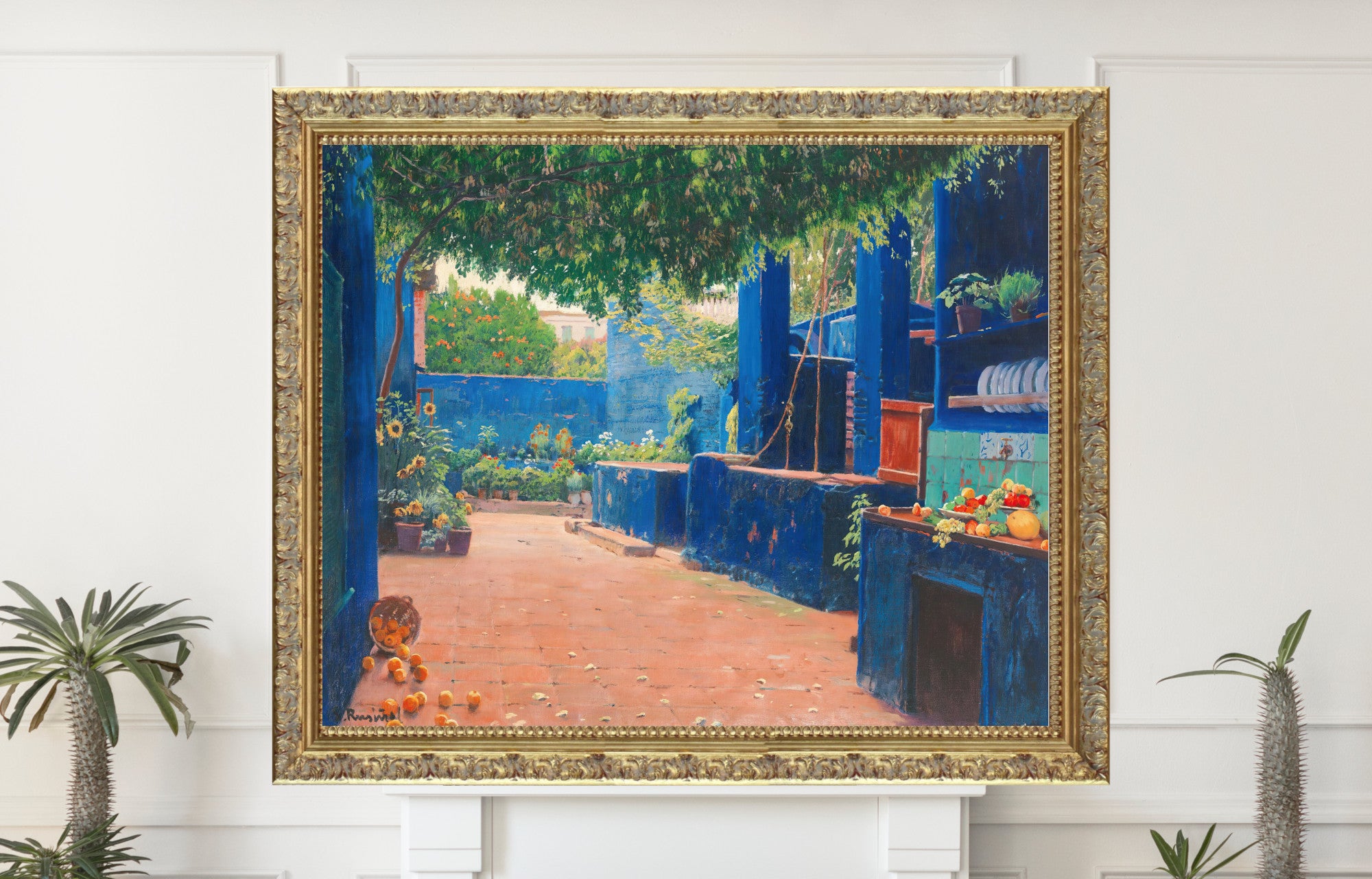 Santiago Rusinol, Blue Courtyard