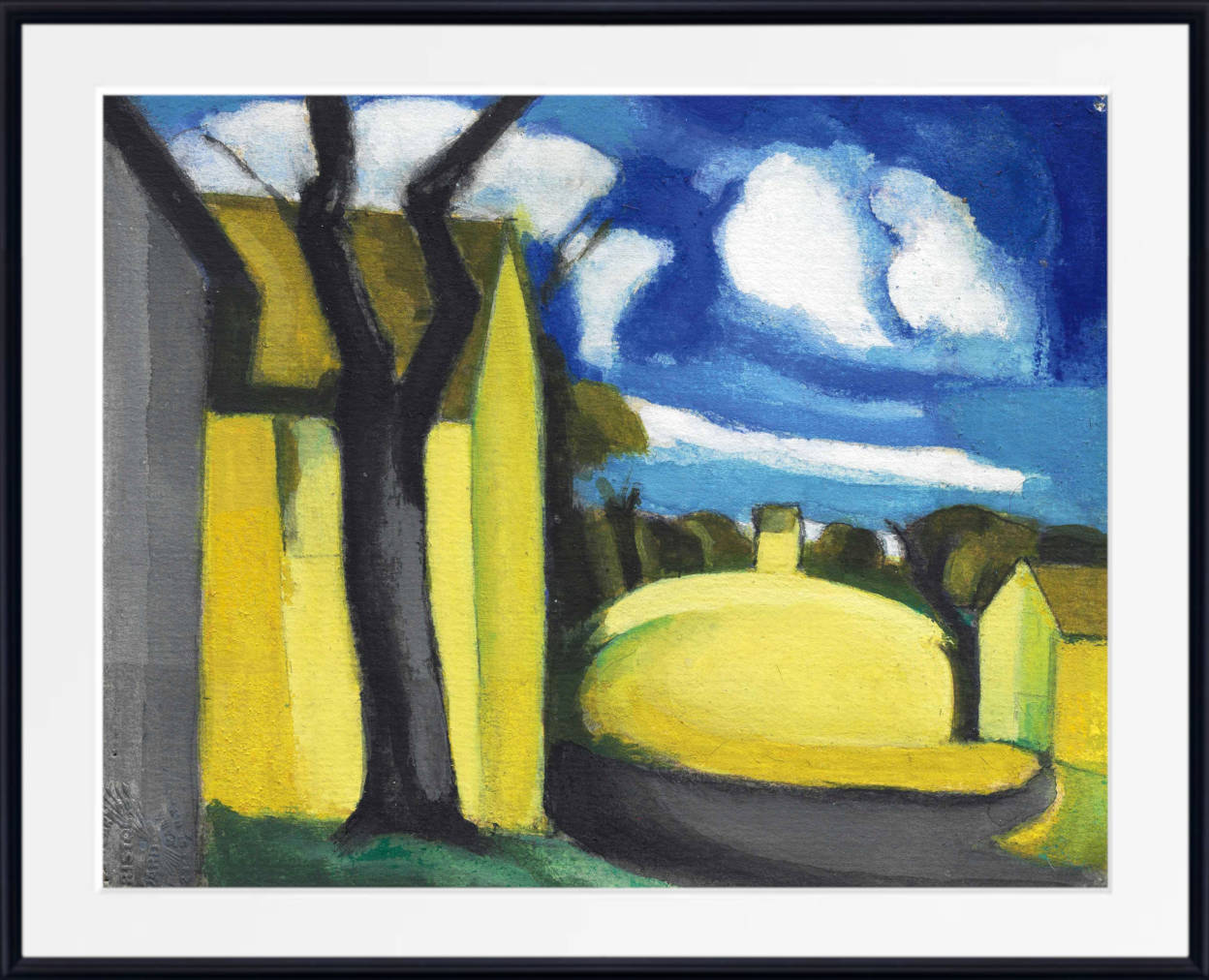 Oscar Bluemner Print, Blue Golden, Bloomfield Barns