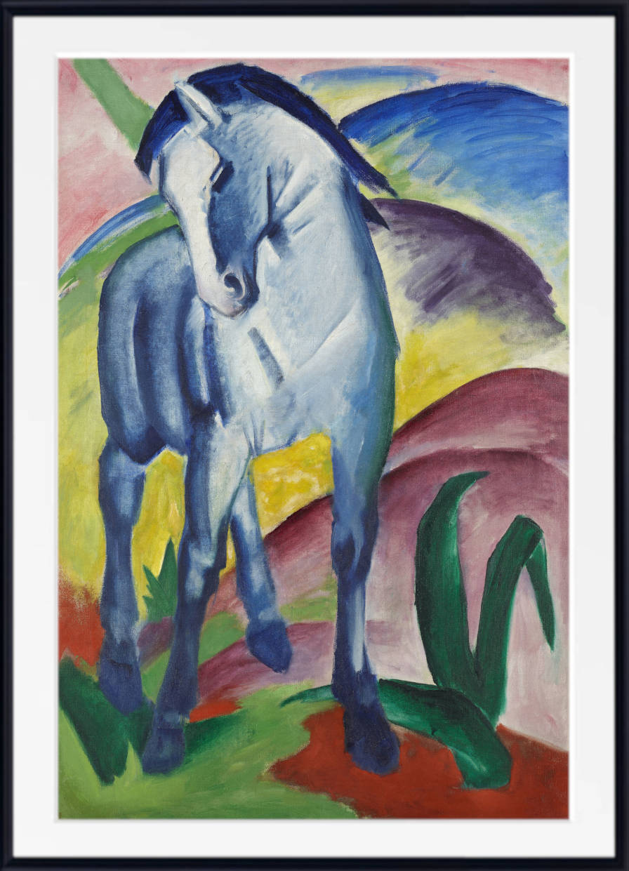 Franz Marc Abstract Fine Art Print, Blue Horse I