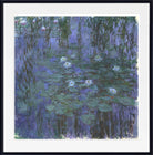 Blue Water Lilies, Claude Monet Impressionist Art Print