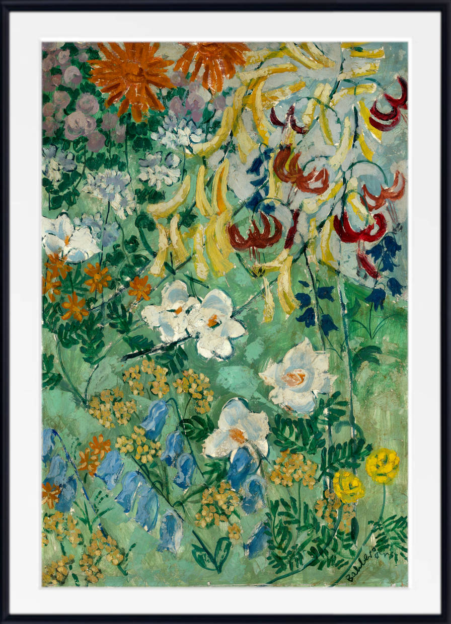 August Babberger Print, Blumen (1906)