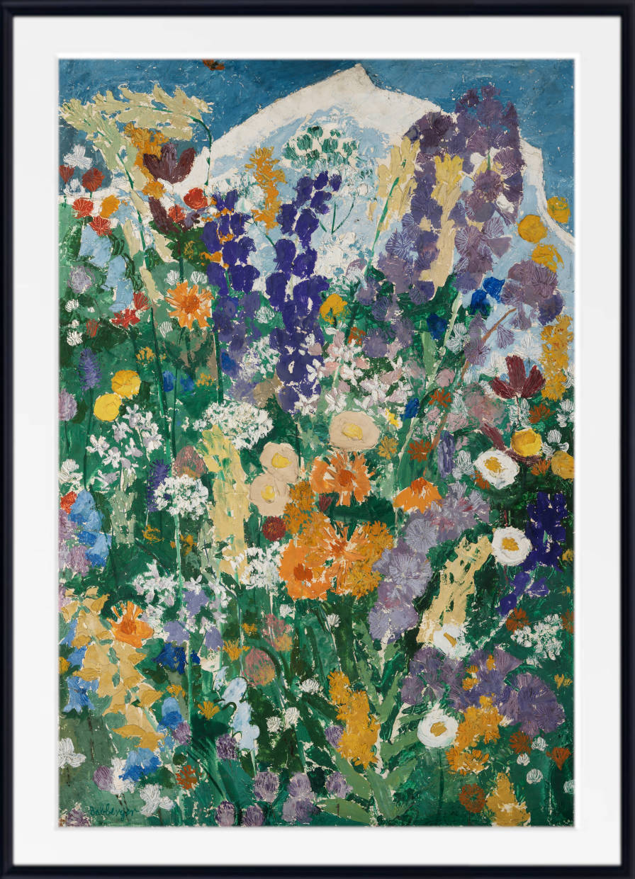 August Babberger Print, Flowers on the Mountain (1921)