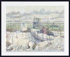 Ernest Lawson Print, Boathouse, Winter, Harlem River, (c. 1916)