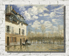 Alfred Sisley Fine Art Print, Boat in the Flood at Port Marly (1876)