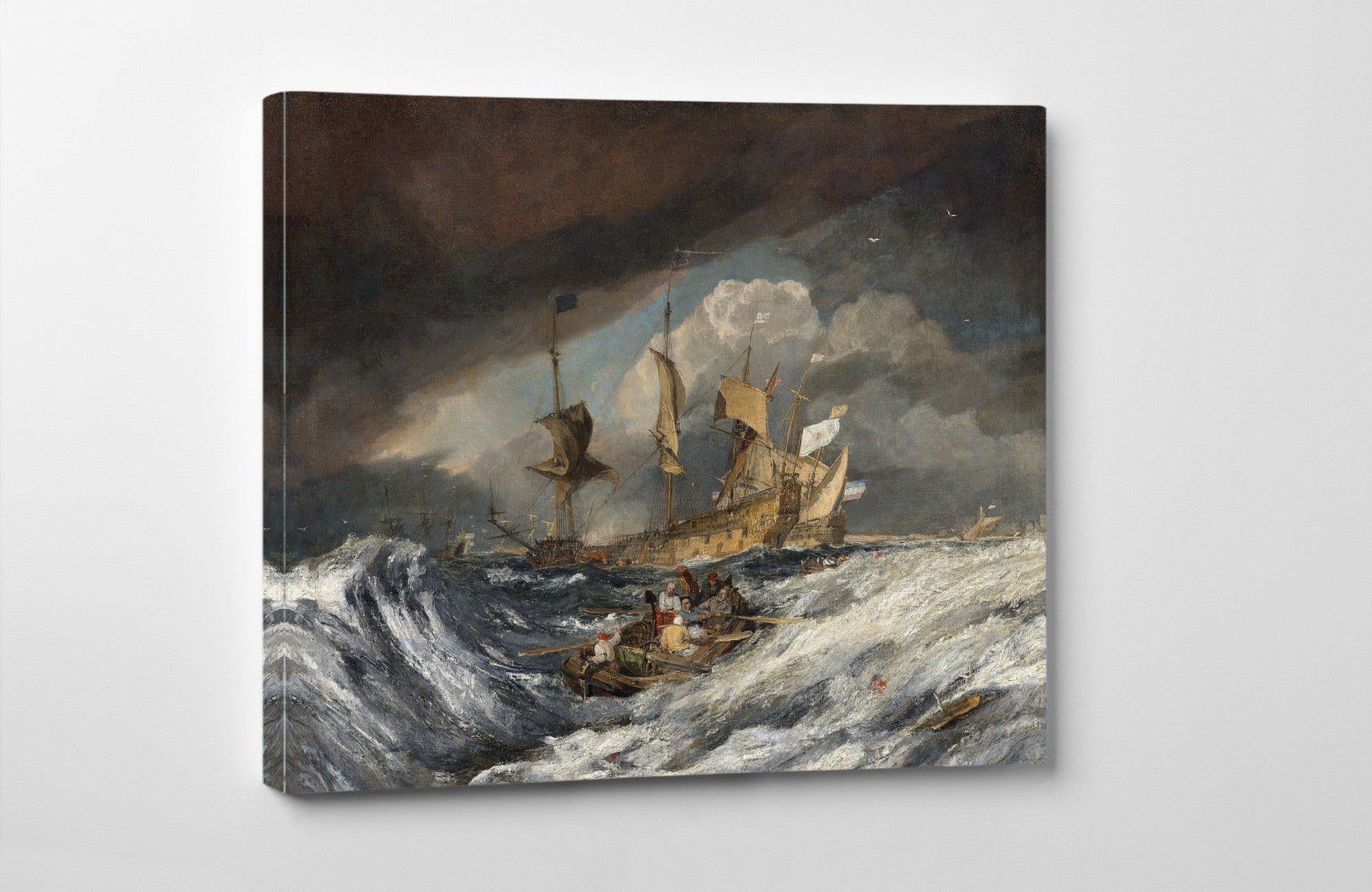 Boats Carrying Out Anchors to the Dutch Men of War , J.M.W. Turner ...