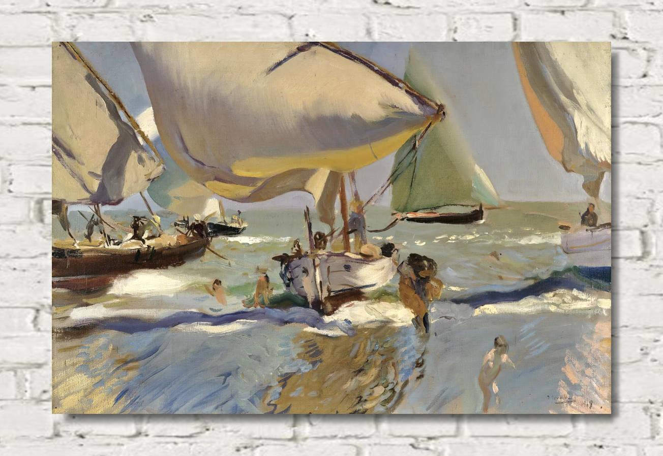 Joaquín Sorolla Print, Valencian Fishermen – GalleryThane