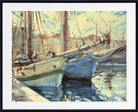 Wilfrid Gabriel de Glehn Print, Boats in a harbour, St Tropez