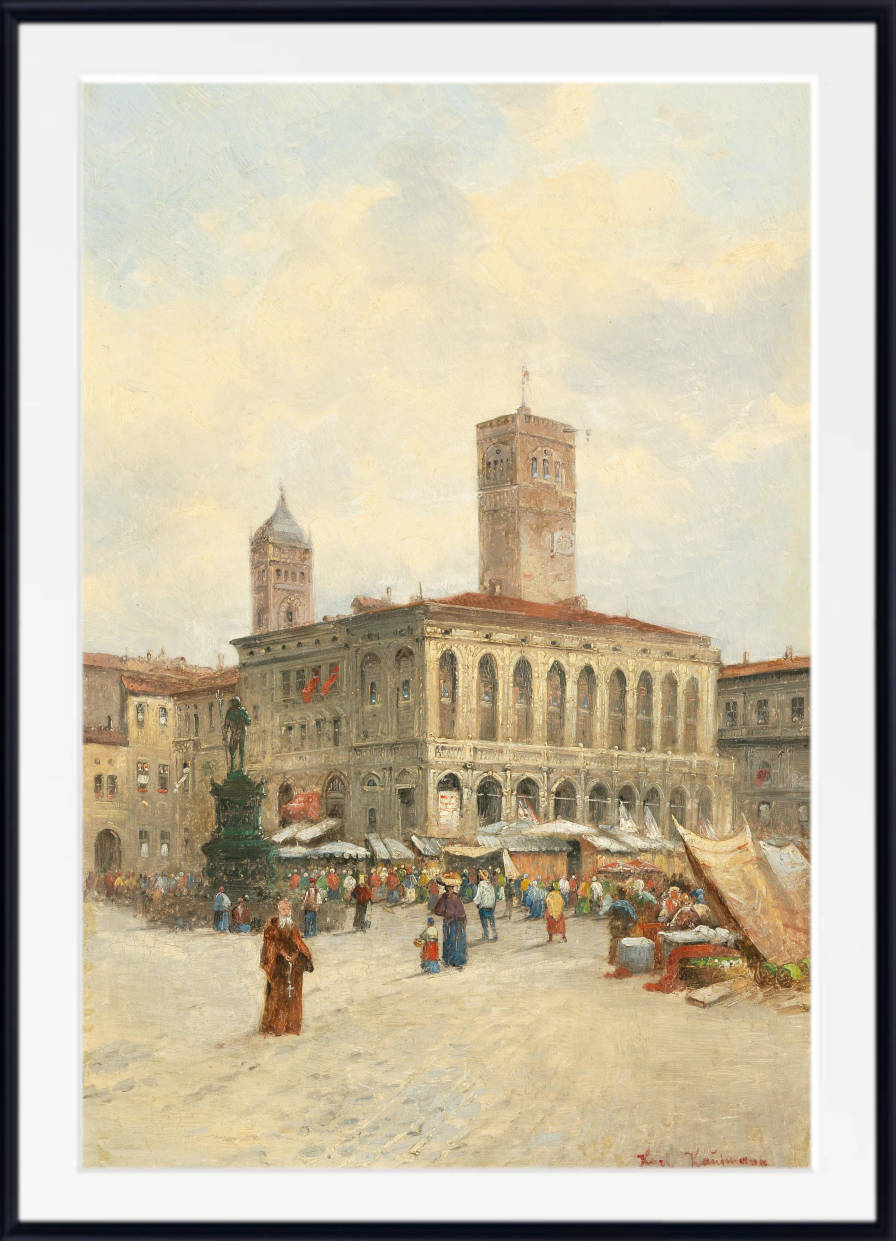 Karl Kaufmann Print, View of Bologna