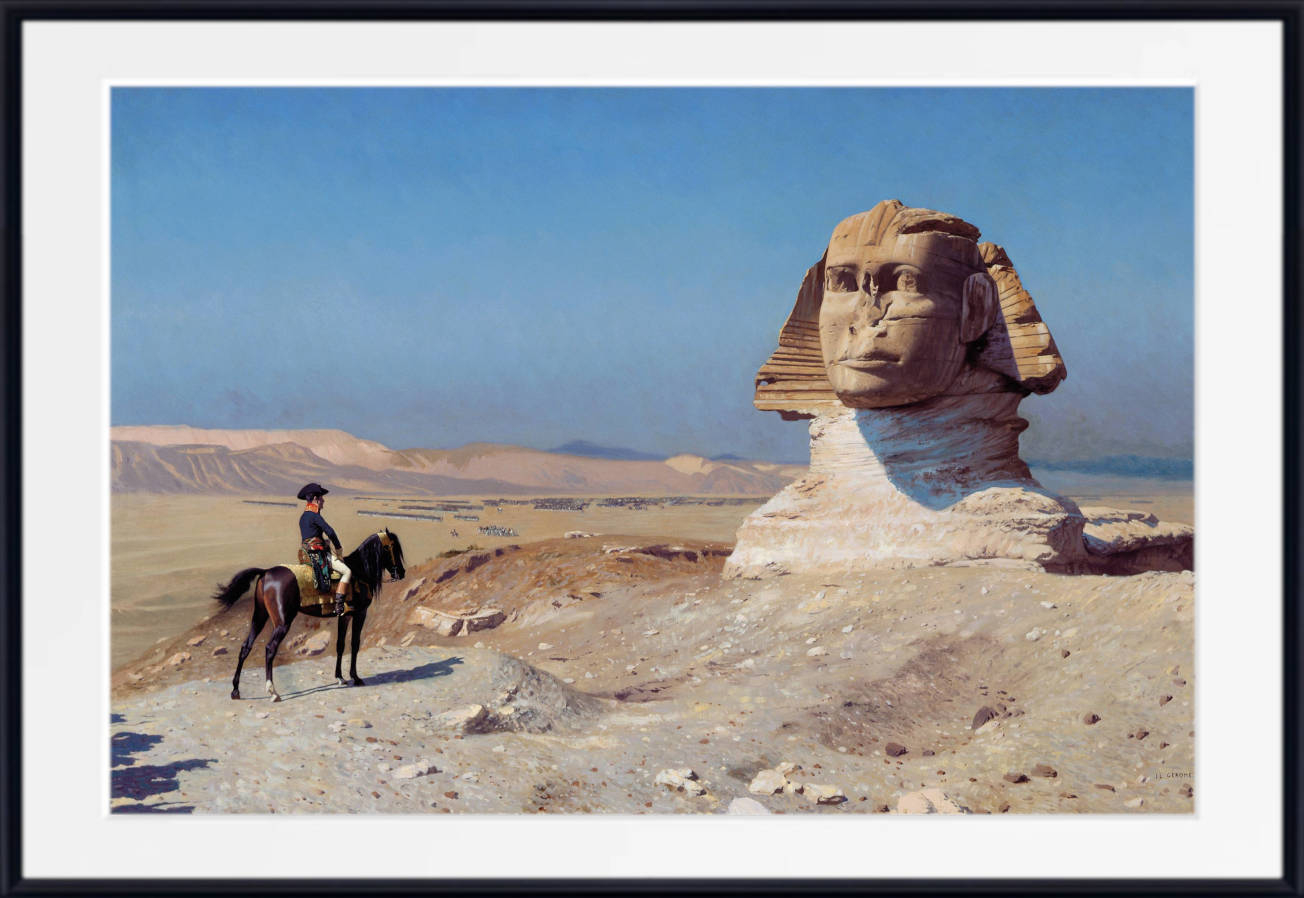 Jean-Léon Gérôme Fine Art Print : Bonaparte Before the Sphinx