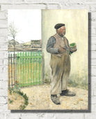 Jean-François Raffaëlli Print, Man Having Just Painted His Fence