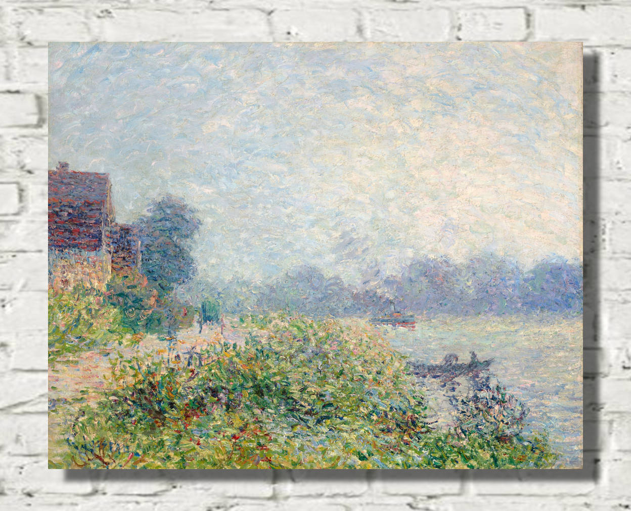 Gustave Loiseau Print, River bank (1901)