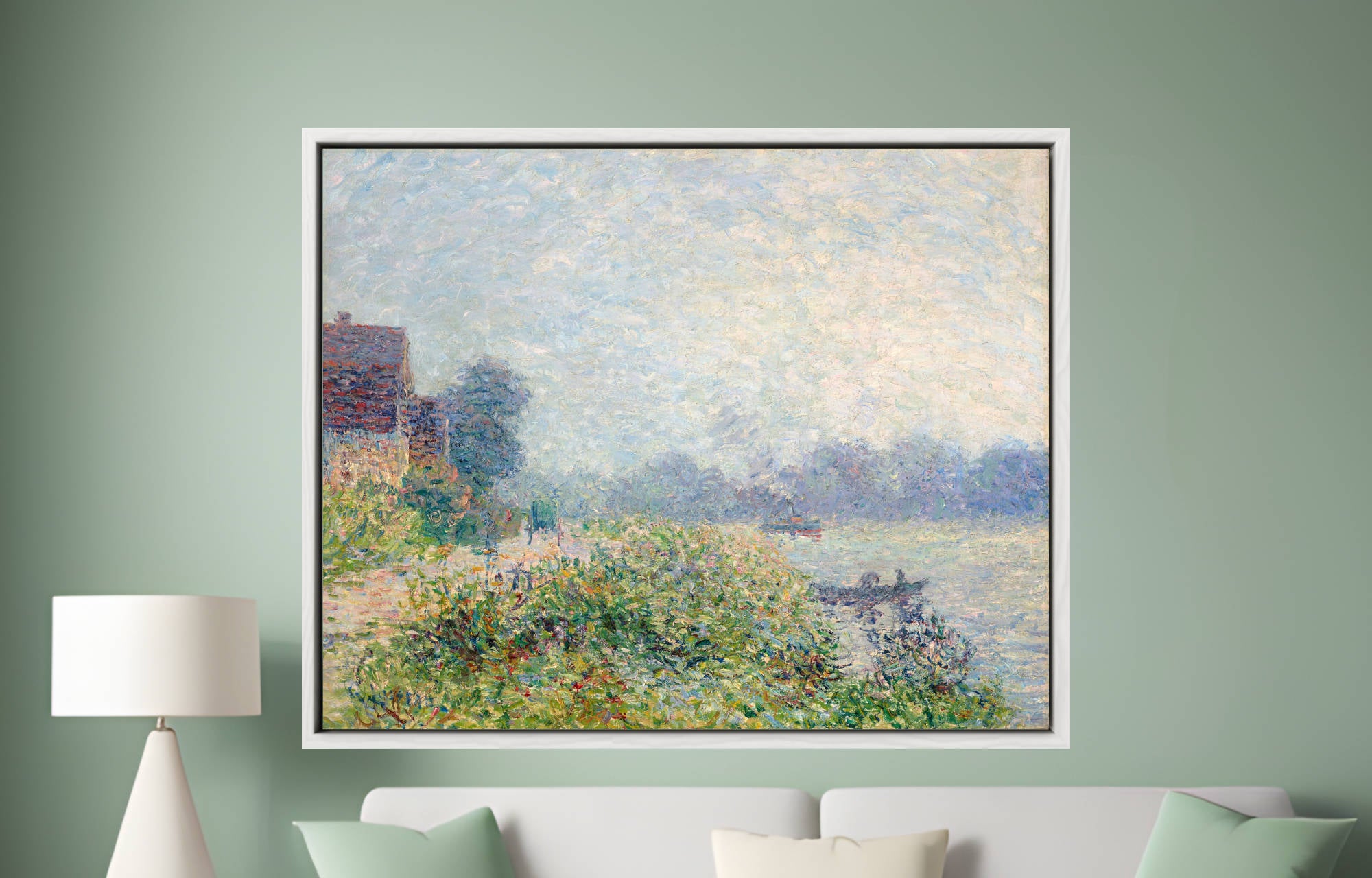 Gustave Loiseau Print, River bank (1901)