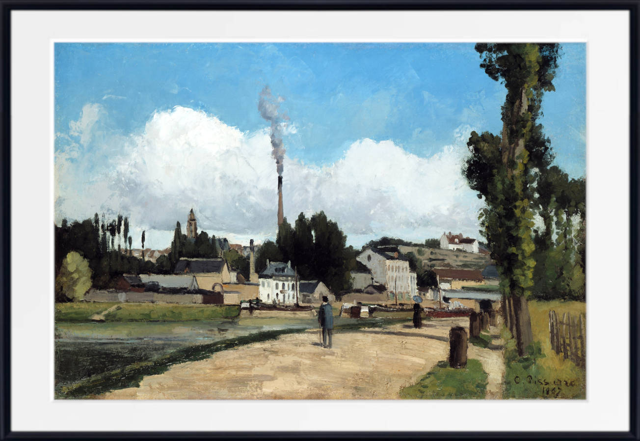Camille Pissarro Print, Bords de l’Oise a Pontoise (Banks of the Oise, Pontoise)