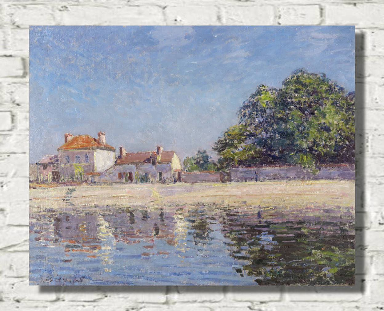 Alfred Sisley Fine Art Print, The River Loing at Saint-Mammes (1885)