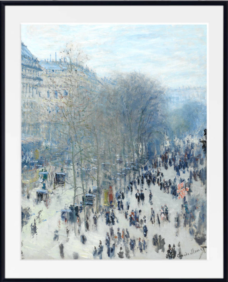 Boulevard des Capucines by Claude Monet framed print