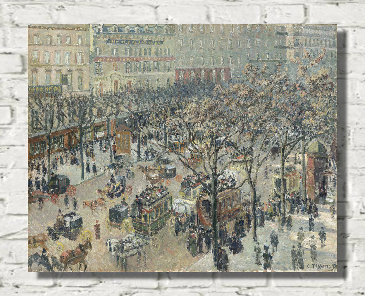 Camille Pissarro Print, Boulevard des Italiens, Morning Sunlight (1897)