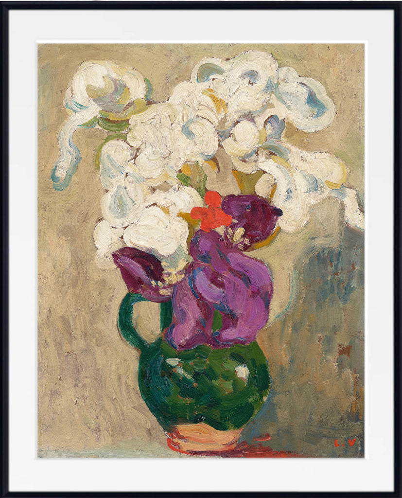 Bouquet of iris in a green pitcher (1905) by Louis Valtat