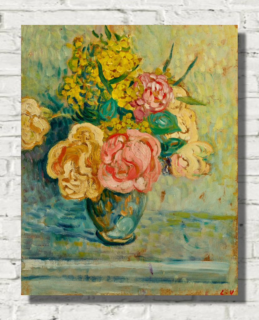 Bouquet of roses and mimosas (1901) by Louis Valtat