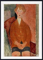 Amedeo Modigliani Wall Art Print : Boy in Short Pants (c 1918)