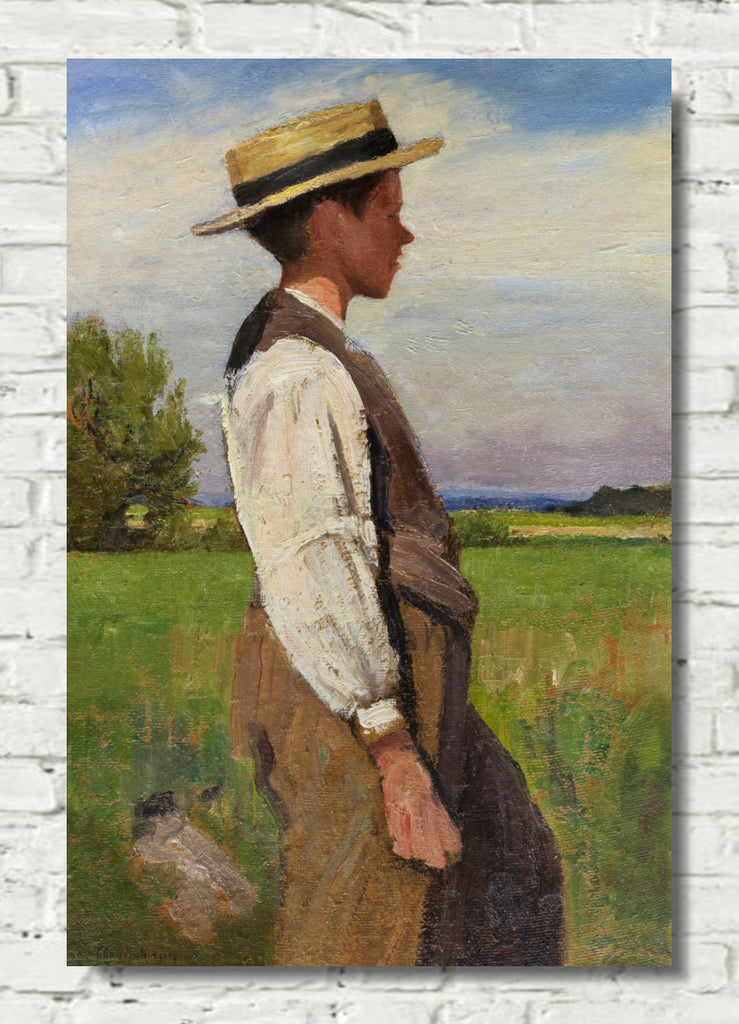 Boy with a Hat (1910) by Christian Landenberger
