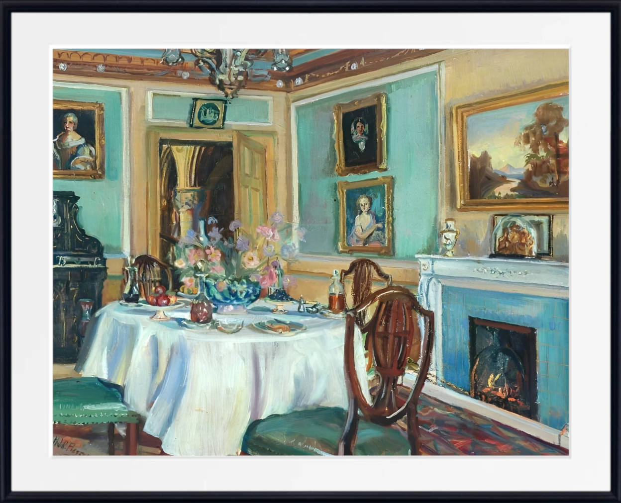 Marie-Louise Pierrepont Print, Breakfast Room, Cliffe Castle