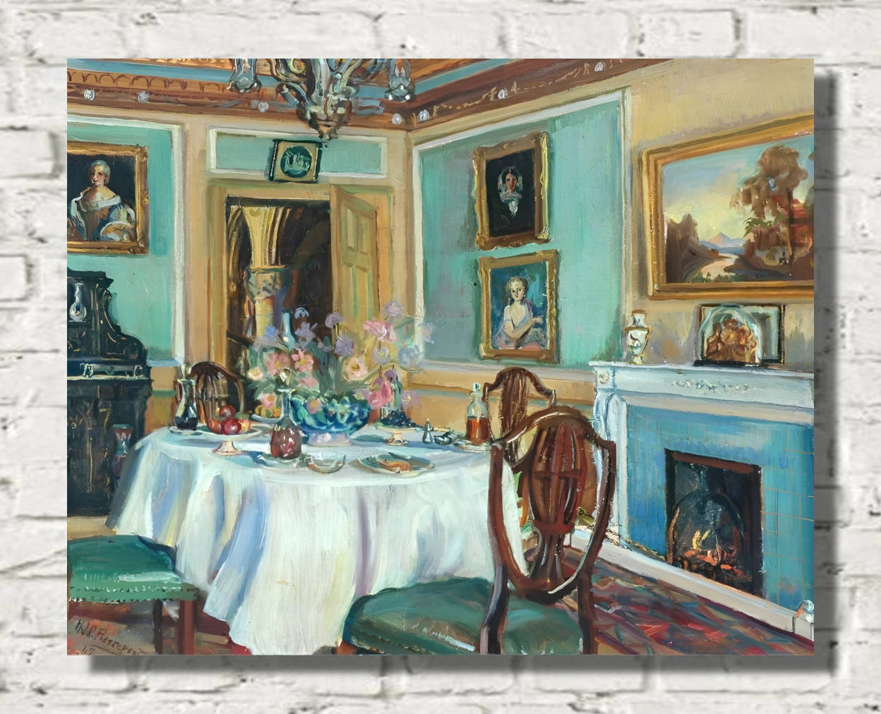 Marie-Louise Pierrepont Print, Breakfast Room, Cliffe Castle