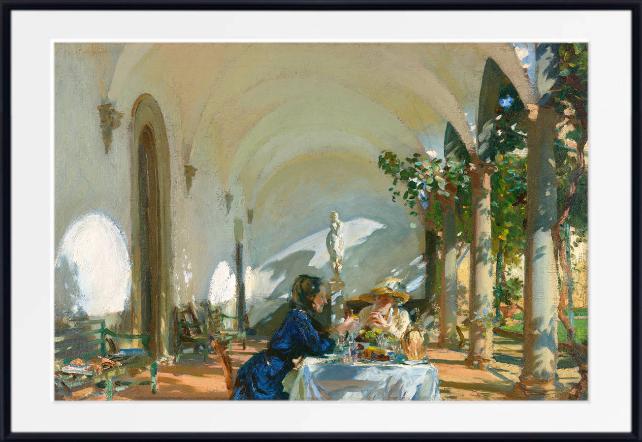 John Singer Sargent Print, Breakfast in the Loggia (1919)