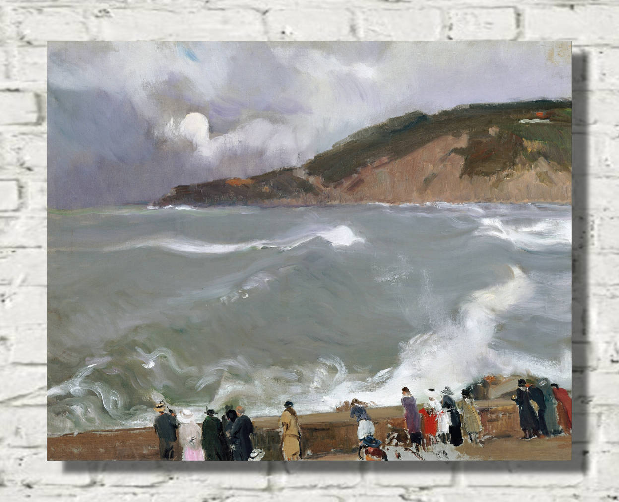 Joaquín Sorolla Print, Breakwater, San Sebastian (1918)