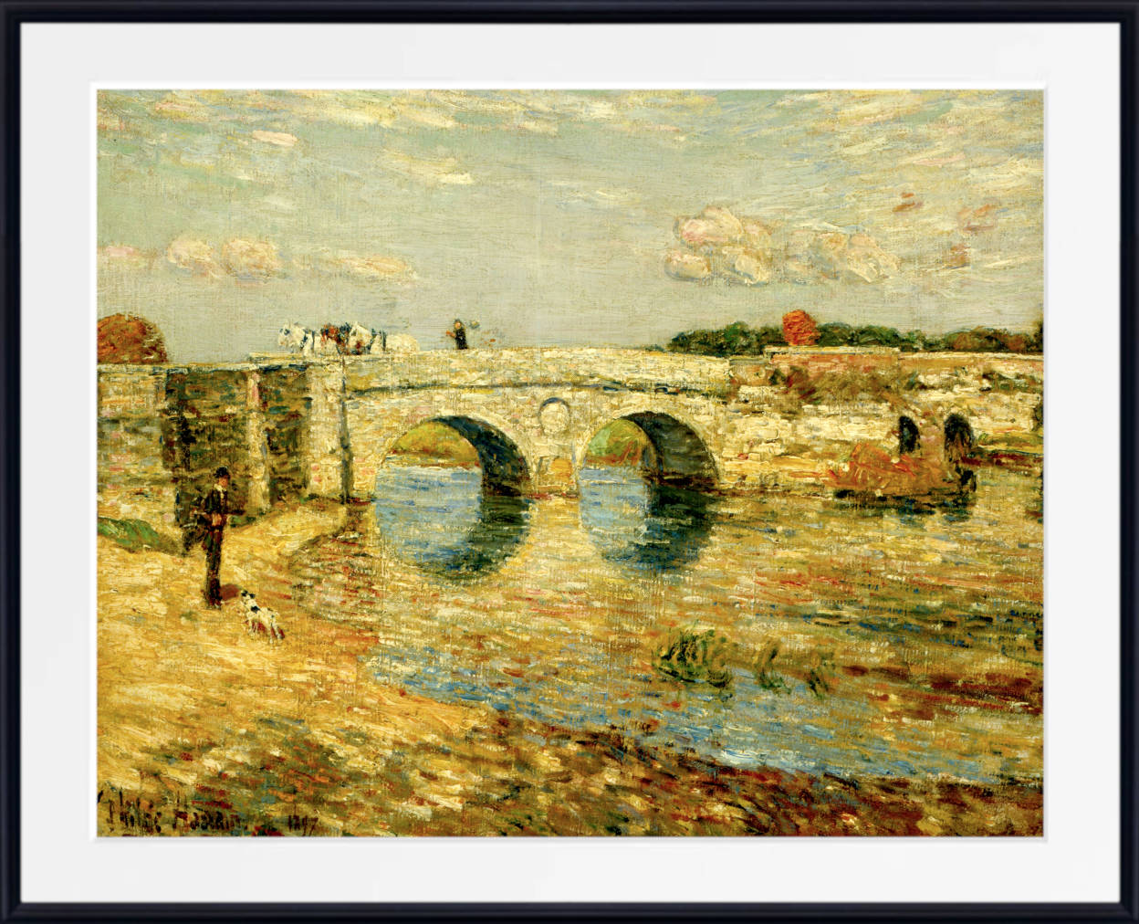 Frederick Childe Hassam Print : Bridge Over the Stour