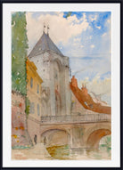 Cass Gilbert Print, Bridge at Moret, France (1928)