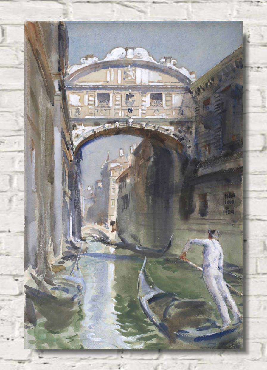 John Singer Sargent Print, Bridge of Sighs, Venice