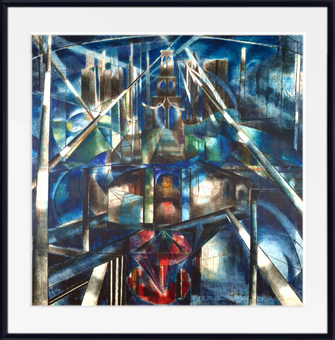 Joseph Stella Fine Art Print, Brooklyn Bridge