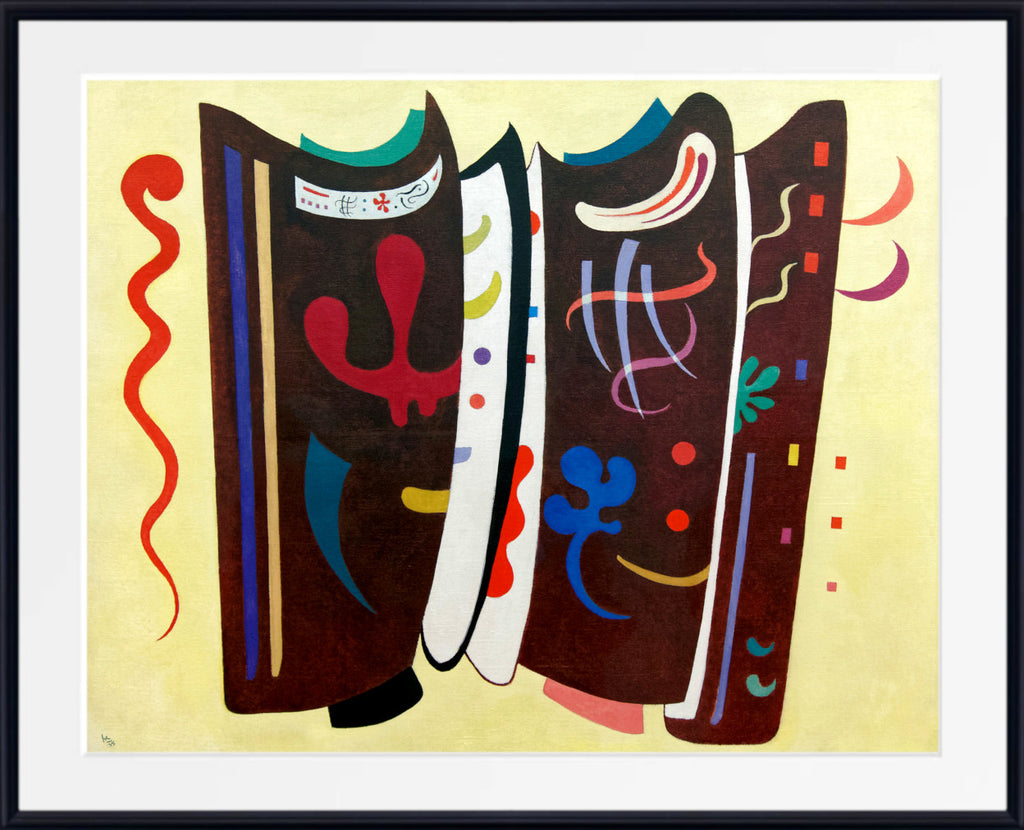 Wassily Kandinsky Abstract Fine Art Print, Brown with Supplement