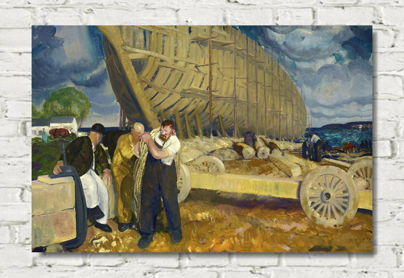 George Bellows Print, Builders of Ships (1916)