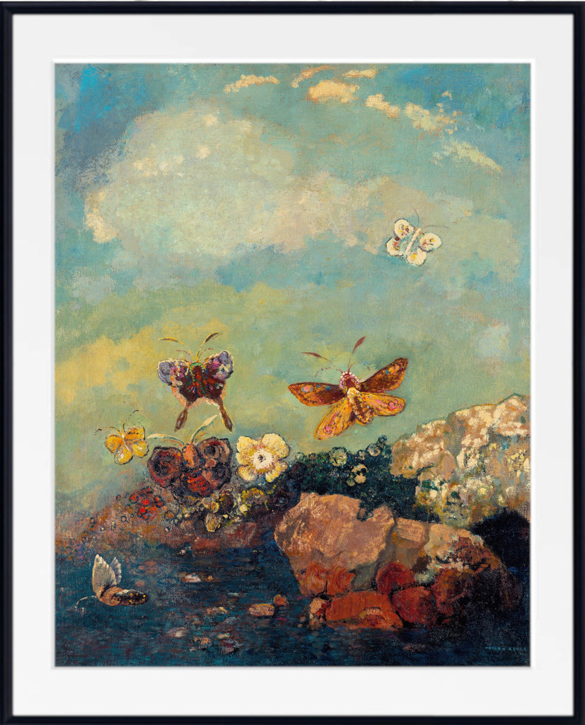 Butterflies (circa 1910) by Odilon Redon
