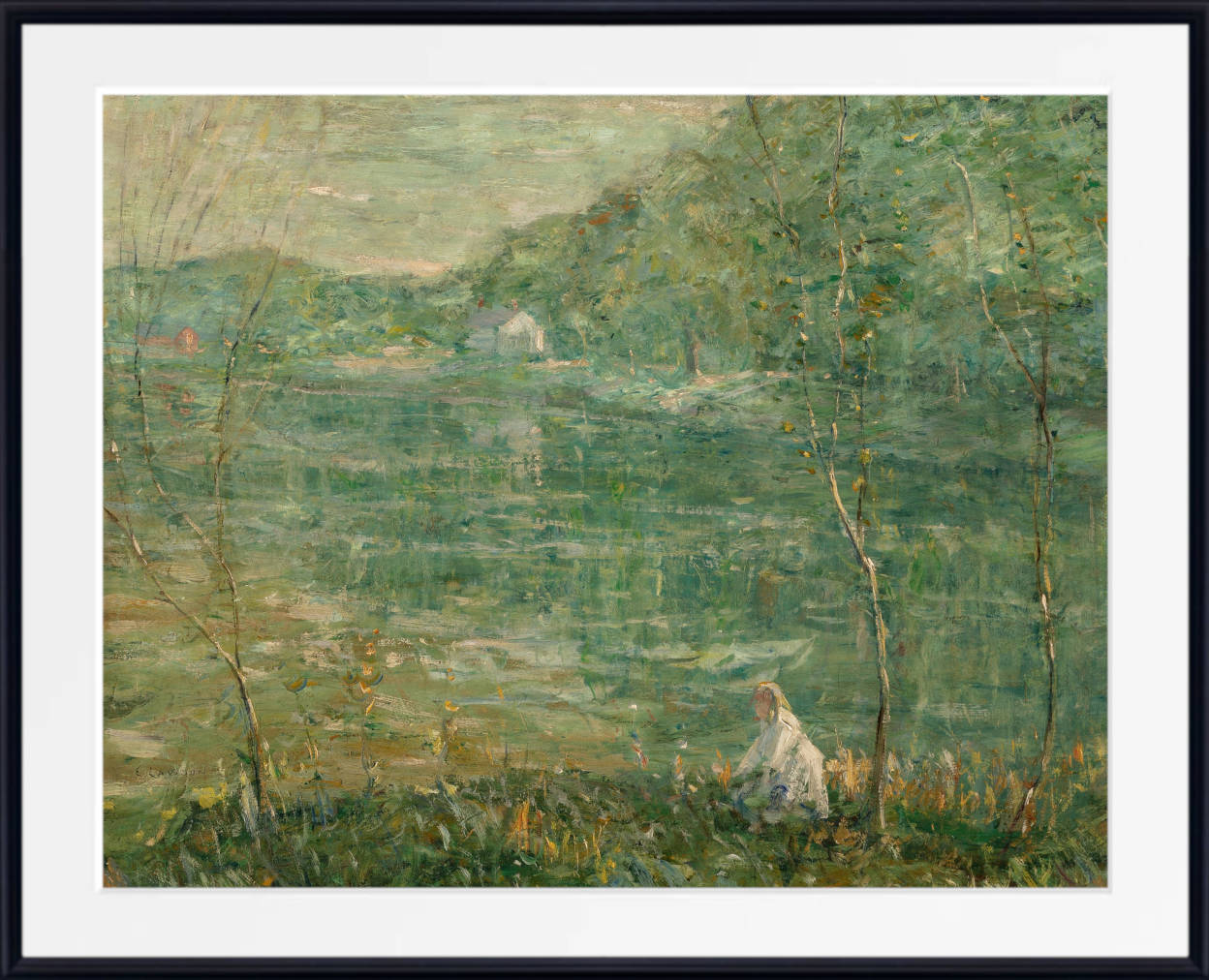 By The River, Ernest Lawson Fine Art Print