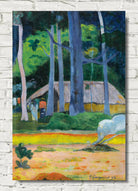 Paul Gauguin Print : Cabin Under the Trees (1892)