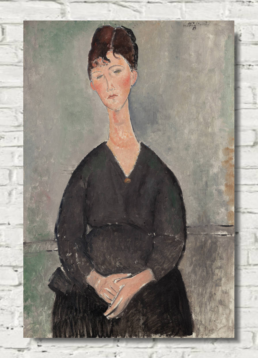 Amedeo Modigliani Wall Art Print : Café Singer (1917)