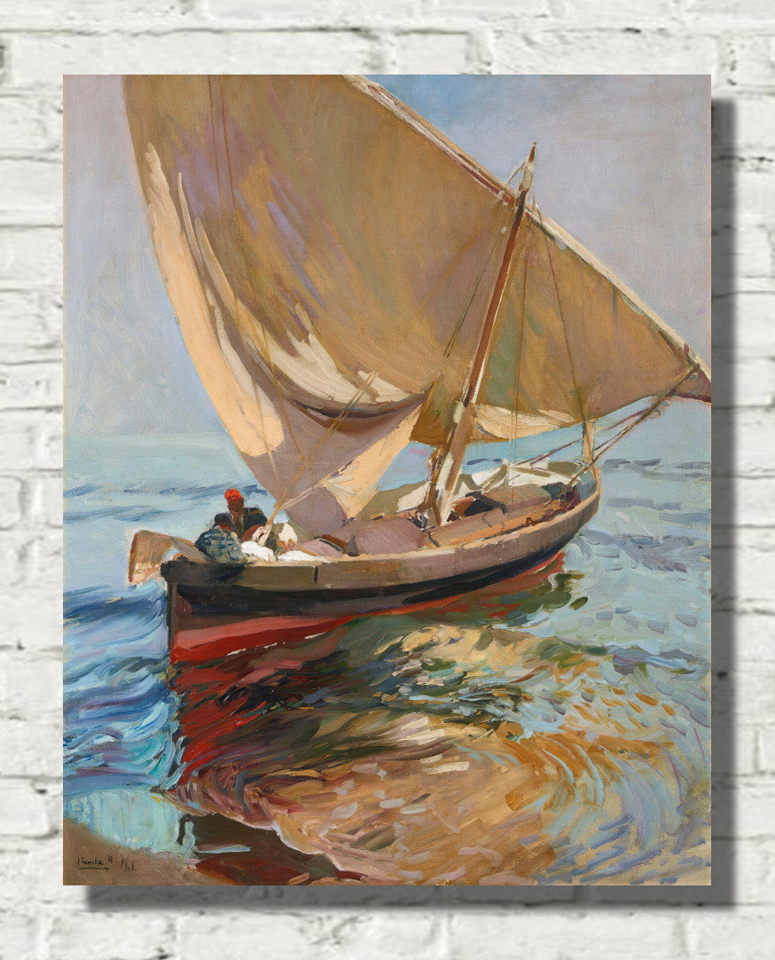 Joaquín Sorolla Print, Camino De La Pesca, Valencia