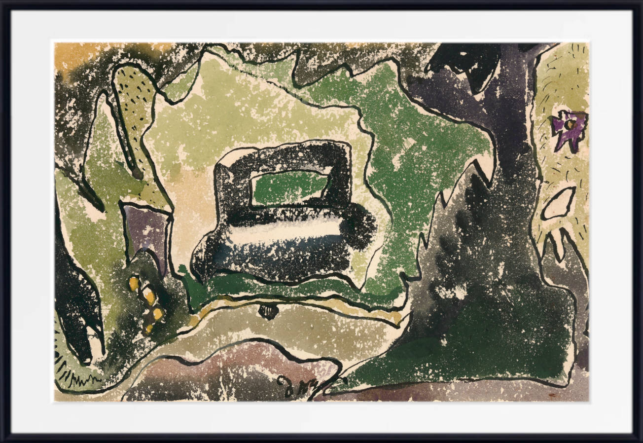 Arthur Dove Fine Art Print, Car across the Street (1940)