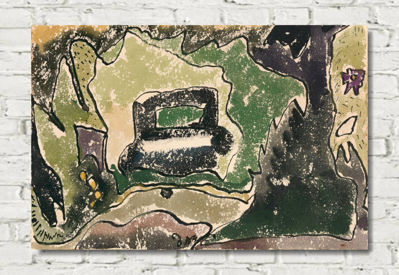 Arthur Dove Fine Art Print, Car across the Street (1940)