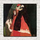 Egon Schiele Print, Cardinal and Nun (Caress)