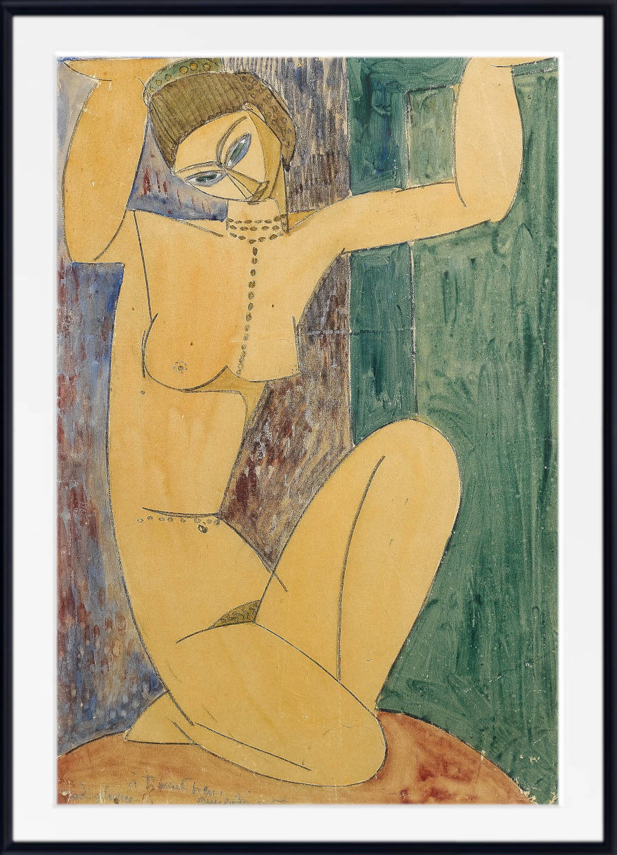 Amedeo Modigliani Wall Art Print : Cariatide